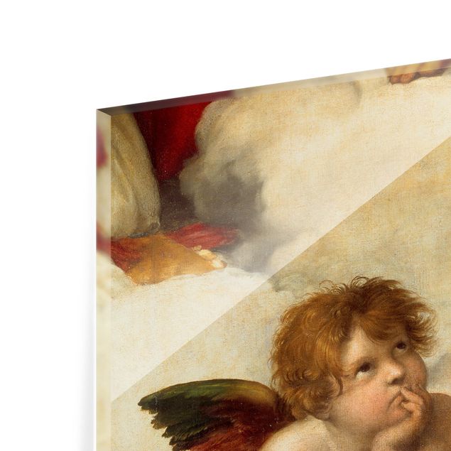Reproductions tableaux Raffael - Deux anges. Détail de La Madone Sixtine