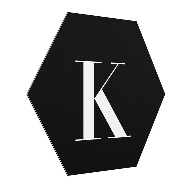 Tableaux lettres Lettre Serif Noir K