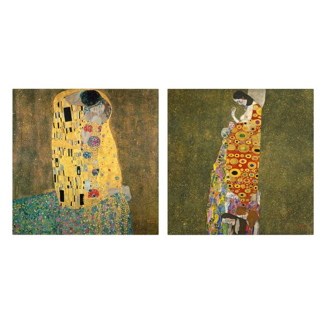Tableaux reproduction Gustav Klimt - Baiser et espoir
