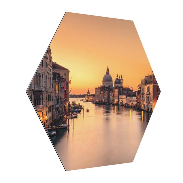 Tableau de ville Venise dorée