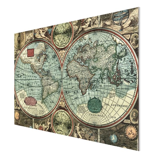 Tableaux carte du monde L'ancien monde