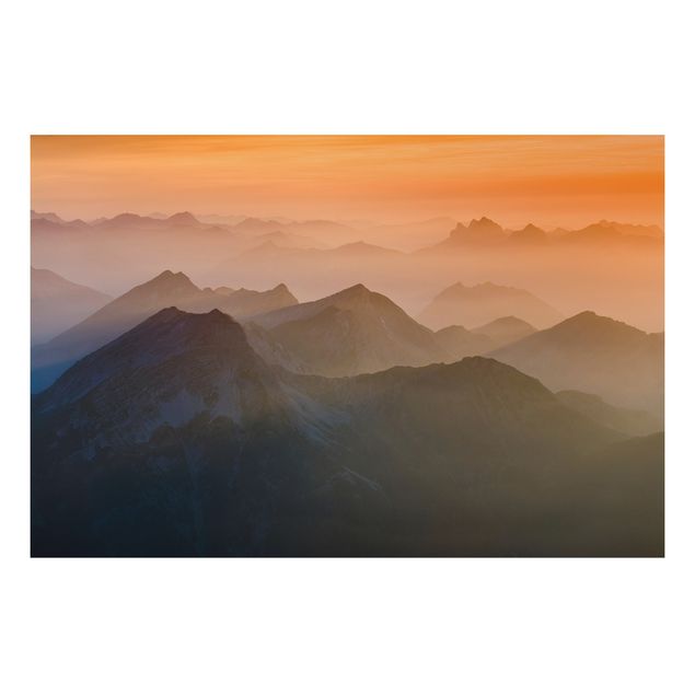Tableau paysages Vue de la montagne Zugspitze