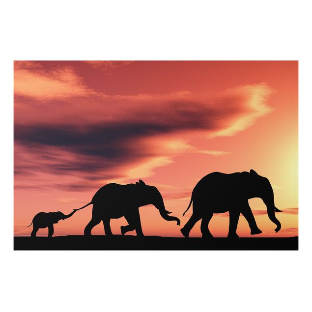 Tableaux paysage Famille d'éléphants de Savannah