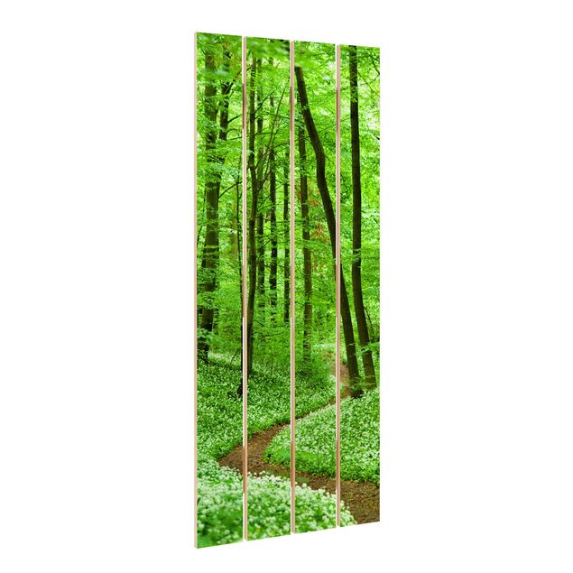 Impression sur bois - Romantic Forest Track