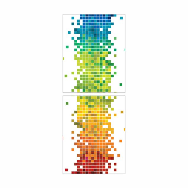 Papier adhésif pour meuble IKEA - Billy bibliothèque - Pixel Rainbow