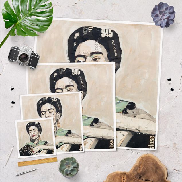 Affiche déco Frida Kahlo - Collage No.4