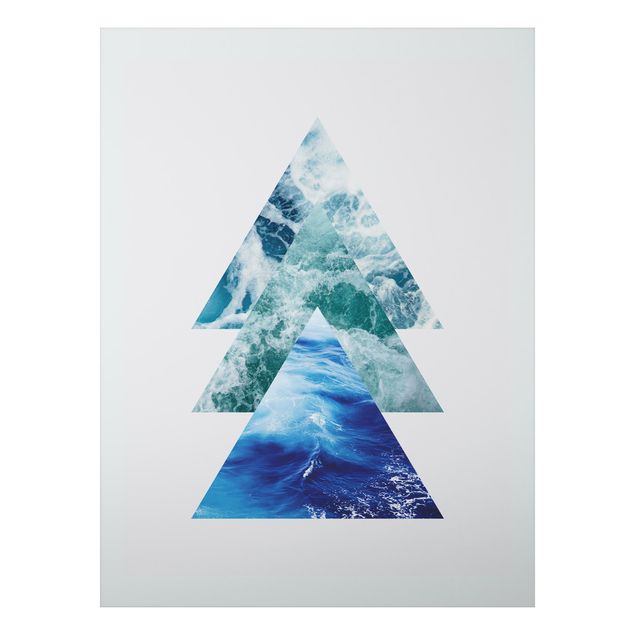 Tableau paysage Triangles océaniques