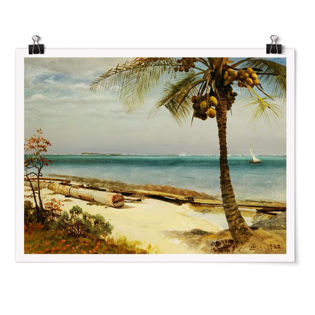 Romantisme tableau Albert Bierstadt - Côte tropicale