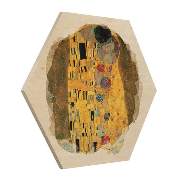 Tableau Klimt Aquarelles - Gustav Klimt - Le baiser
