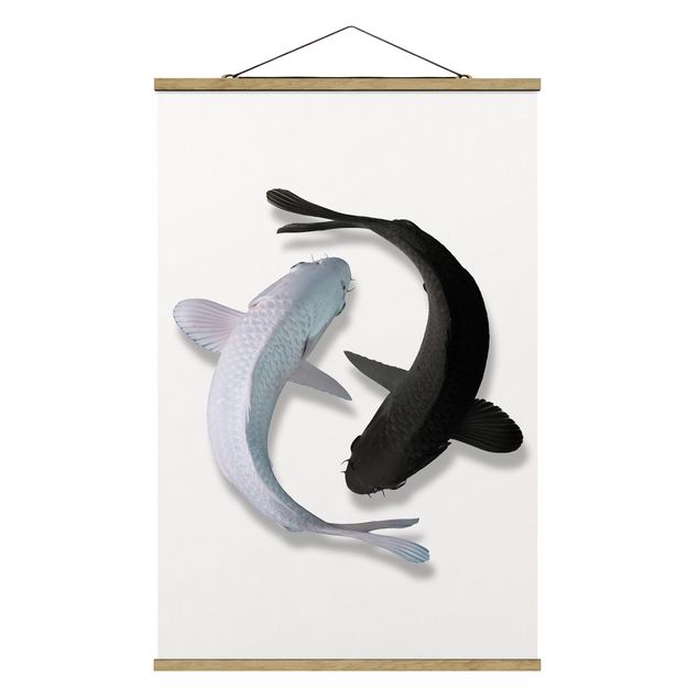 Tableau animaux Poisson Ying Yang