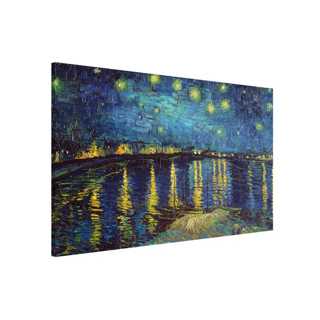 Tableaux Impressionnisme Vincent Van Gogh - Nuit étoilée au-dessus du Rhône