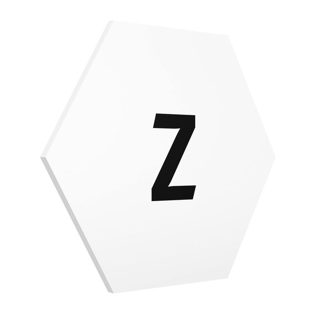 Tableaux lettres Lettre blanche Z