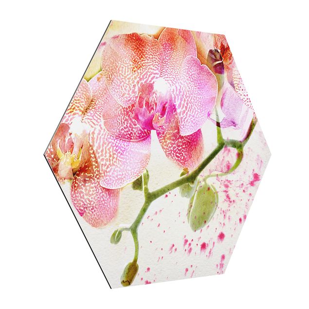 Tableaux fleurs Fleurs aquarelle Orchidées