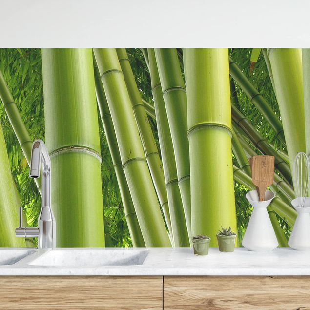 Déco murale cuisine Bambous No.1
