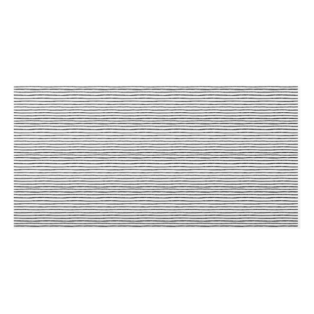 Fonds de hotte - Black Ink Line Pattern - Format paysage 2:1