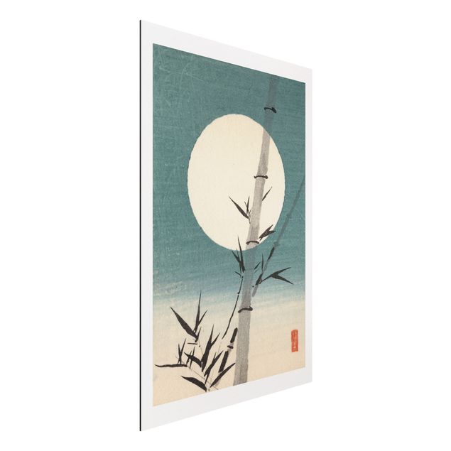 Déco mur cuisine Dessin Japonais Bambou Et Lune