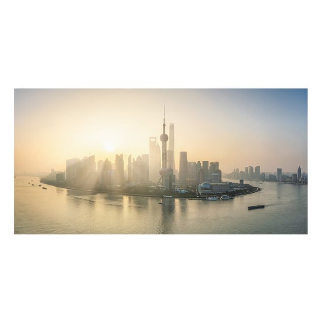 Fonds de hotte - Pudong At Dawn - Format paysage 2:1