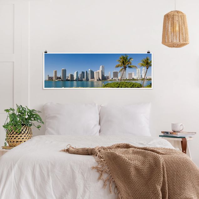 Posters villes Miami Beach Skyline