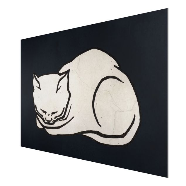 Tableaux moderne Illustration d'un chat endormi