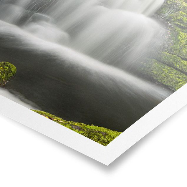 Poster paysage Cascades de Lower Mclean Falls en Nouvelle-Zélande