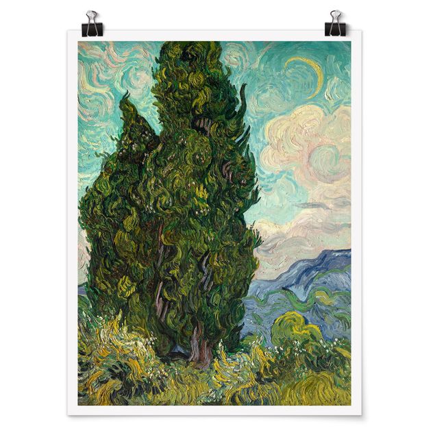 Tableau arbre Vincent van Gogh - Cyprès