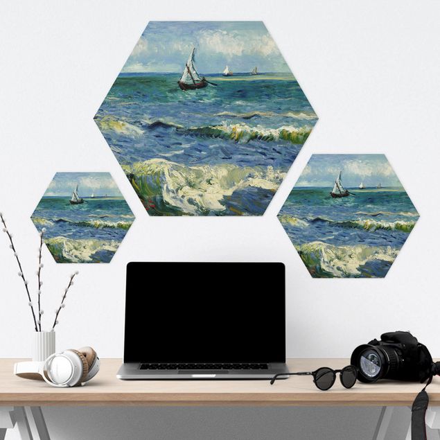 Tableaux moderne Vincent Van Gogh - Paysage marin près des Saintes-Maries-De-La-Mer