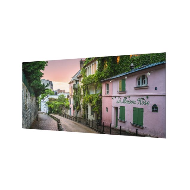 Fonds de hotte - Rose Coloured Twilight In Paris - Format paysage 2:1