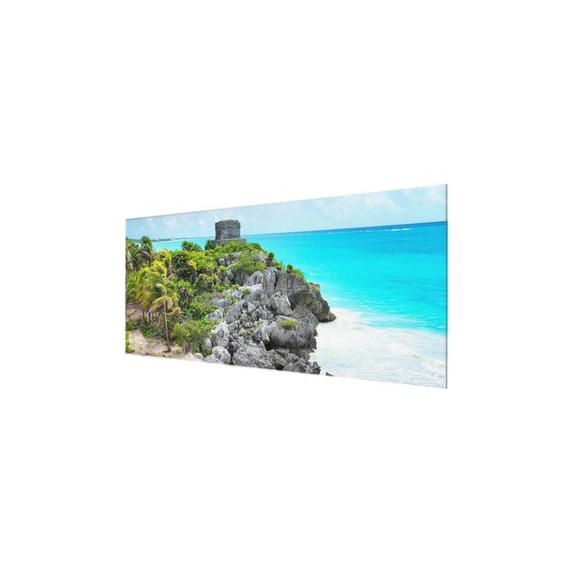 Tableau paysage Ruines de Tulum sur la côte caraïbe