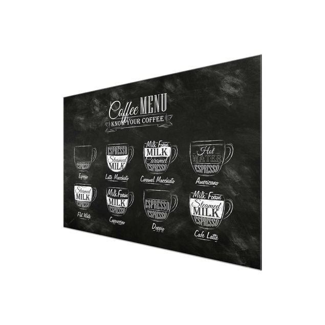 Tableau décoration Tableau des variétés de café