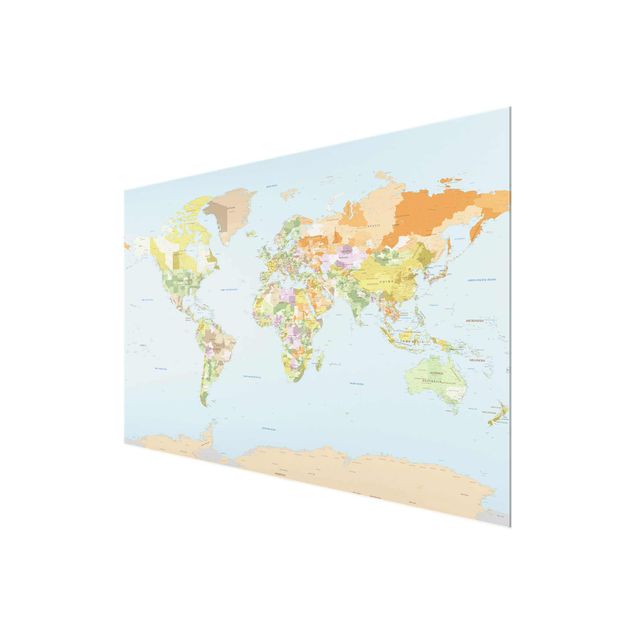 Tableau décoration Carte politique du monde
