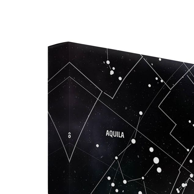 Tableaux toile Carte des Constellations Stellaires Nébuleuse Galactique