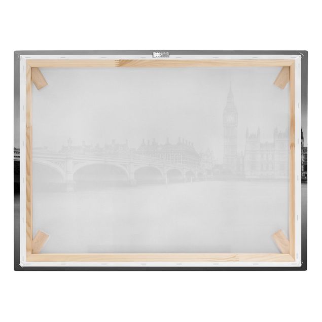 Tableaux noir et blanc Pont de Westminster et Big Ben