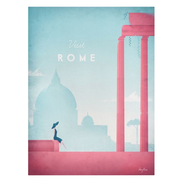 Tableaux portraits Poster de voyage - Rome