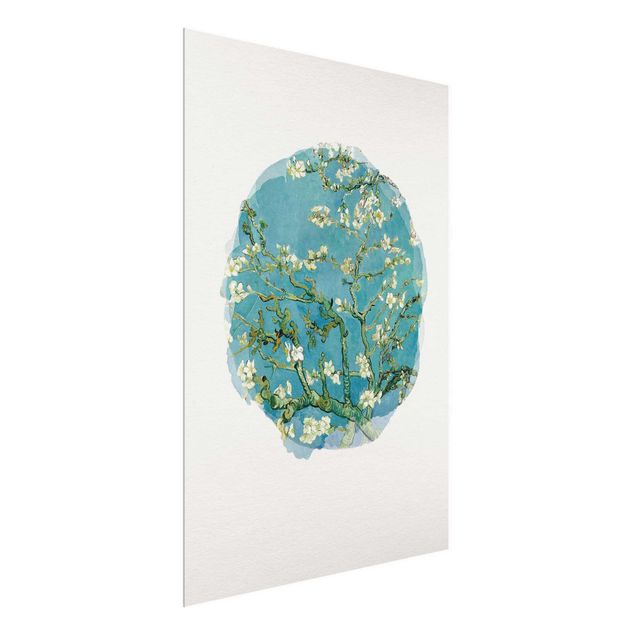 Tableaux pointillisme Aquarelles - Vincent Van Gogh - Amandiers en fleur
