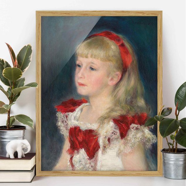 Décorations cuisine Auguste Renoir - Mademoiselle Grimprel avec un ruban rouge