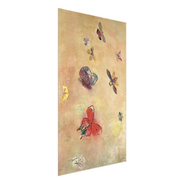 Décoration artistique Odilon Redon - Papillons colorés