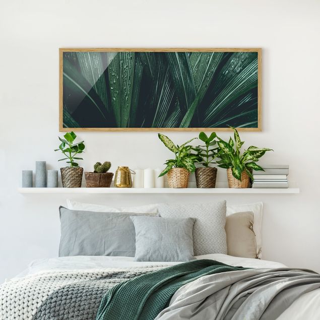 Tableaux moderne Feuilles de palmier vertes
