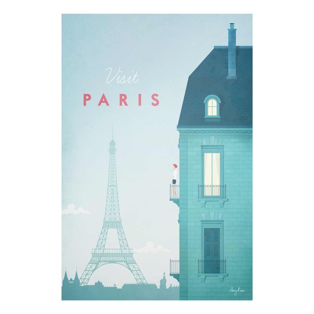 Tableau style vintage Poster de voyage - Paris