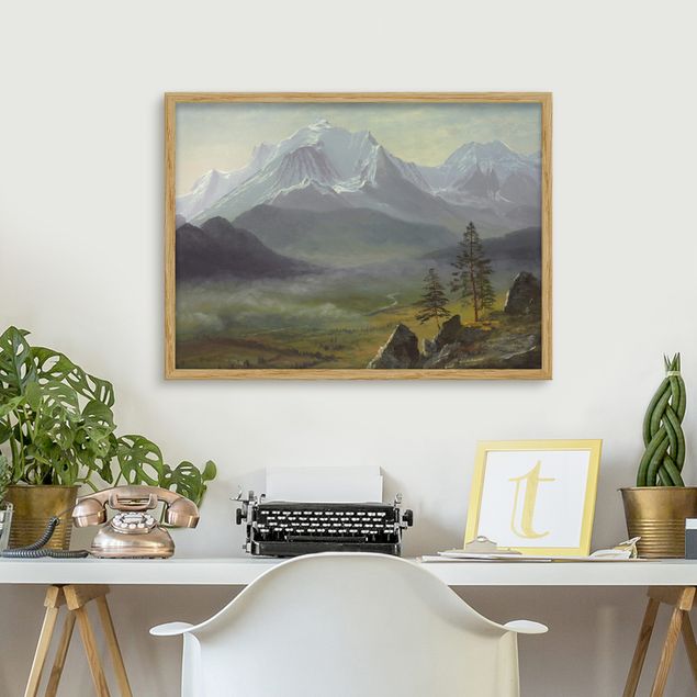 Tableaux paysage Albert Bierstadt - Mont Blanc