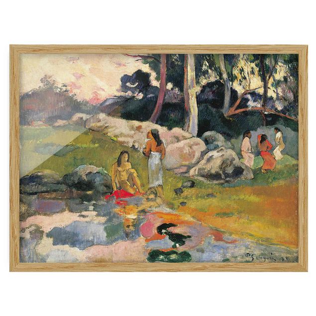 Tableau artistique Paul Gauguin - Femmes au bord d'une rivière
