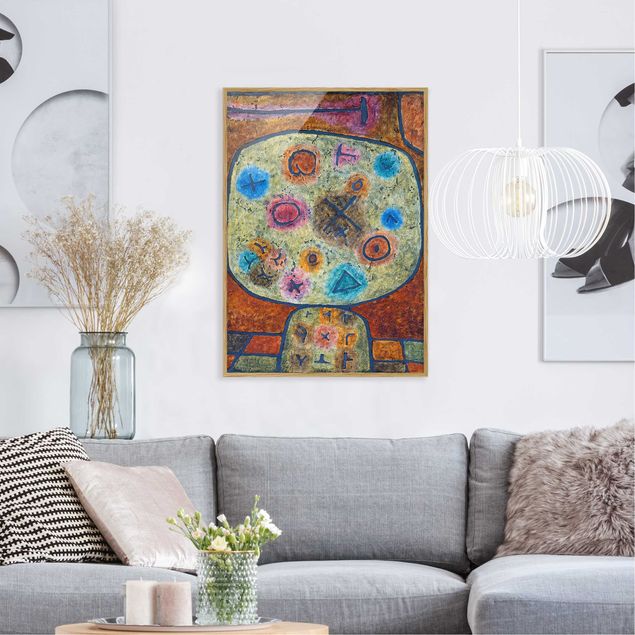 Tableaux modernes Paul Klee - Fleurs dans la pierre