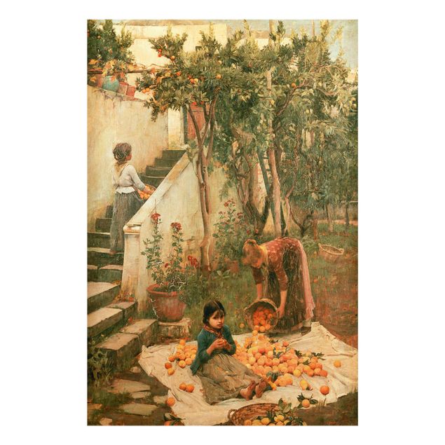 Tableaux portraits John William Waterhouse - Les cueilleurs d'orange