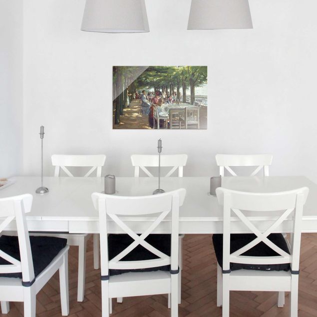 Tableaux paysage Max Liebermann - La terrasse du restaurant Jacob