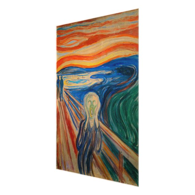 Tableaux en verre abstraits Edvard Munch - Le Cri