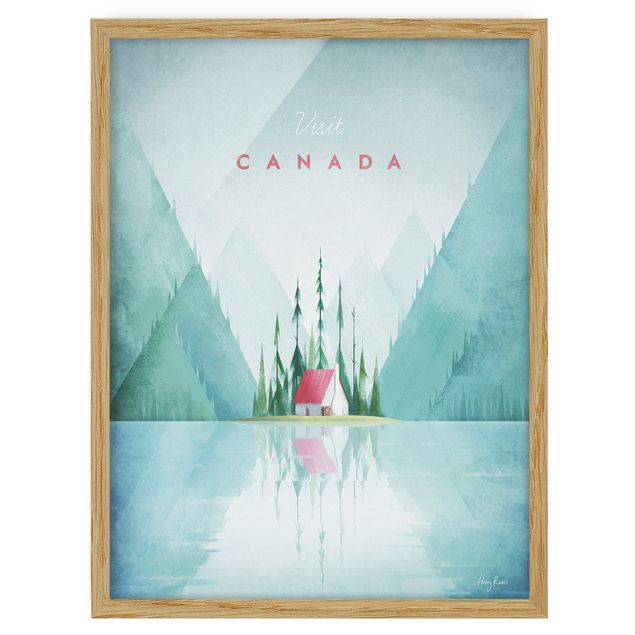 Tableau ville du monde Poster de voyage - Canada
