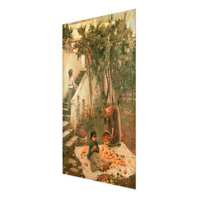 Tableau reproduction John William Waterhouse - Les cueilleurs d'orange