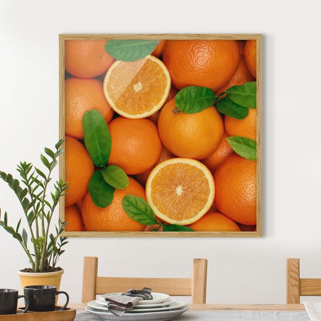 Tableaux modernes Oranges juteuses