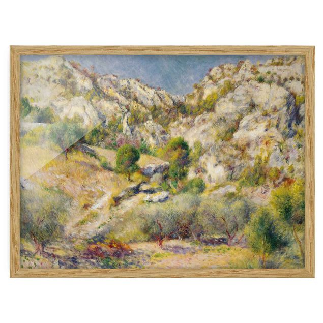 Tableau montagne Auguste Renoir - Rocher à l'Estaque