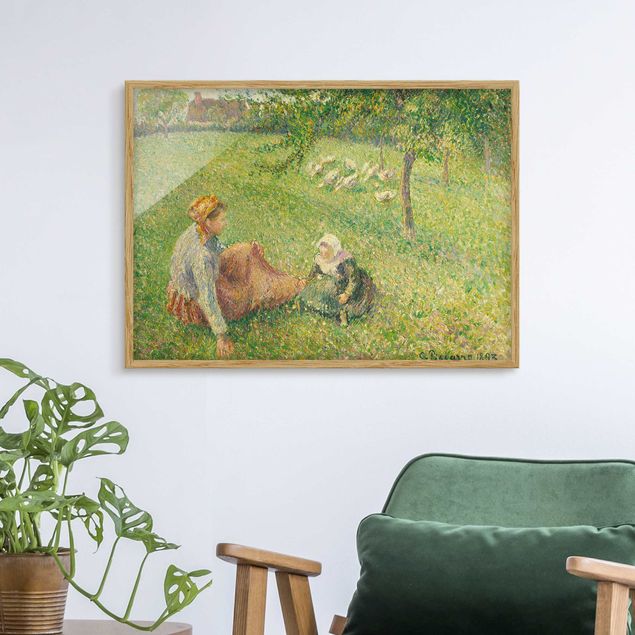 Tableaux Impressionnisme Camille Pissarro - Le pâturage des oies