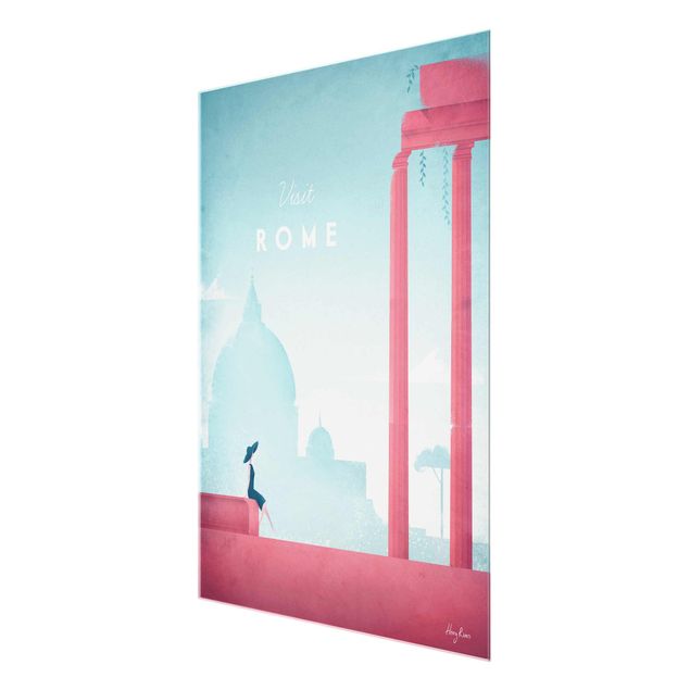 Tableaux rouges Poster de voyage - Rome